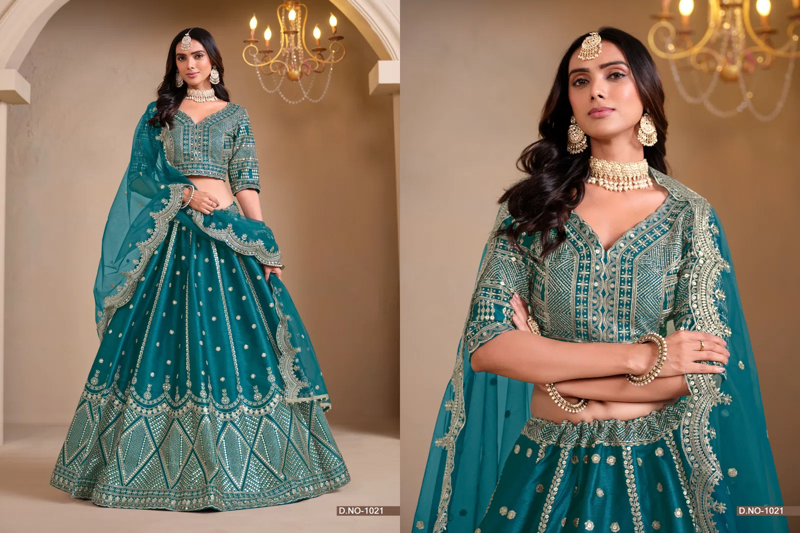 Nureh Mehvish Art Silk Designer Embroidery Lehenga Choli Wholesale Online